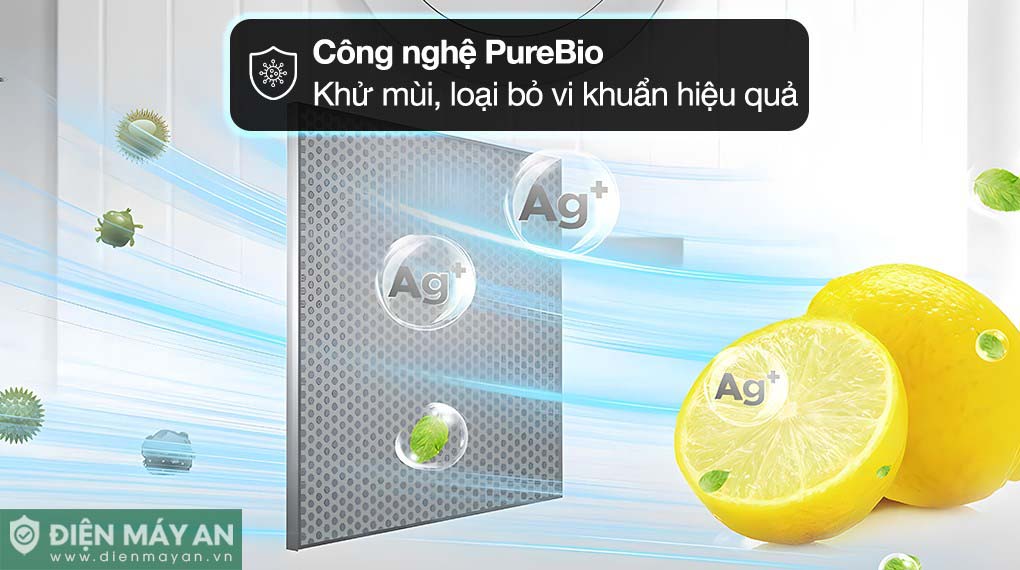 Tủ Lạnh Toshiba Inverter 180 Lít GR-RT234WE-PMV(52) - công nghệ kháng khuẩn, khử mùi